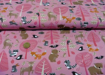 Steinbeck Woody jersey light pink Swafing fabric for kids