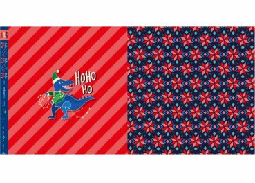 Hamburger Liebe Ugly Christmas Design Happy REXmas Dino Panel Sweat French Terry