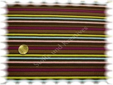 Vivito Elastic-Jersey stripes brown Hilco