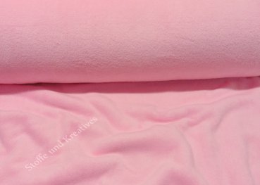 Wellness Fleece uni rosa Plüsch