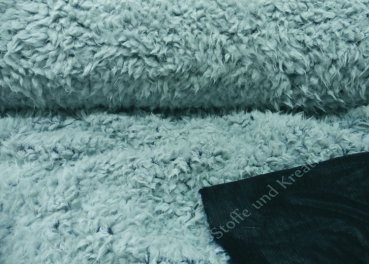 Fake Fur two-tone, dusty blue, dark blue