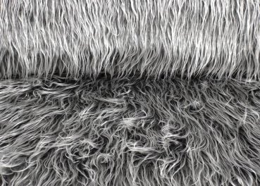 Preview: Zottelstoff Sam Kunstfell grau meliert Plüsch Zottelfell basteln Weihnachten Wichtel Karneval Preview: Zottelstoff Sam grau meliert, Kunstfell Zottelfell für Wichtel, Weihnachtsdeko oder Karneval