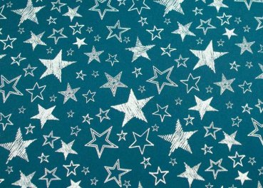 Sakura Softshell petrol von Swafing mit reflektierenden Sternen