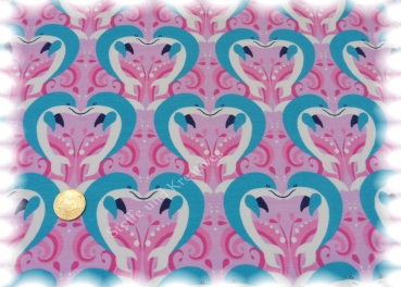 Delphin Love pink Elastic-Jersey print Hilco