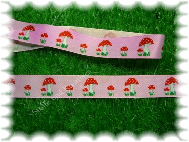 Taftband Mushroom pink