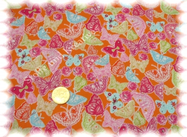 So Cute Butterfly cotton orange 50 cm