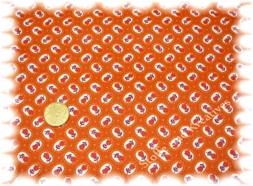 Hilde-Tulip cotton print flowers, orange