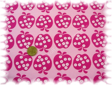 Manzana-Shirt  Elastic-Jersey apples pink fuchsia 25 cm