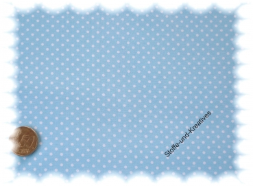 Dots xs  cotton woven print blue white