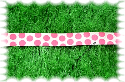 Ripsband mit Punkte maxi  rosa, pink