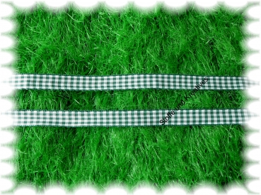 Satinband-Vichy-Karo  trim, check drak green, white