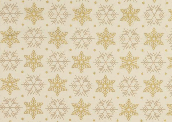 Big Stars christmas fabric, ecru, cotton print