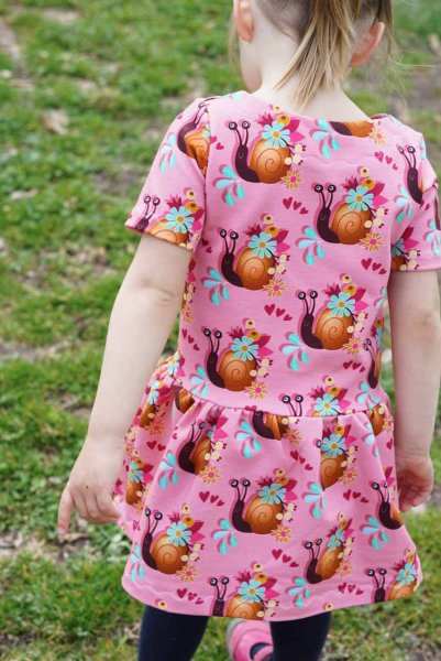 Hamburger Liebe Kids collection Design Sally and Friends Sally the snail organic cotton elastic jersey