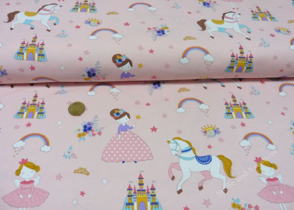Princessland jersey Hilco fabric for girls