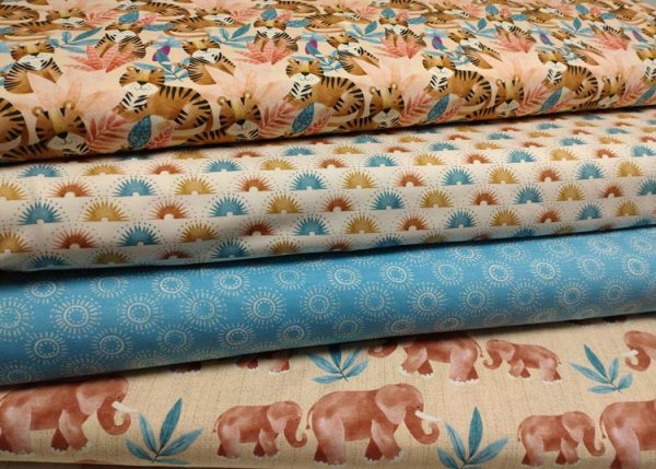 Safari fabrics for kids by Hilco Textil