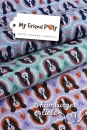 My Friend Polly poplin dogs violet orange