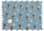 Cool Bunny Stretch-Jersey aquablau Hilco Shirtstoff by JaTiJu