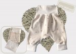 Fabric cuttings pants pattern Lybstes Baby size 50/56 - 86/92 Jersey Baby bottle plus cuff