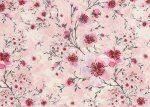 Softshell fabric Fiete water resistant Outdoor pink with flowers by Swafing