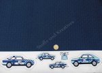 Flag pattern Hilco dunkelblau Autos als Applikation Sweat Kinderstoff