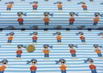 Pirato Stripe Hilco blau Baumwolljersey Kinderstoff by JaTiJu mit Piraten