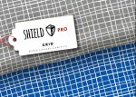 Shield Pro Albstoffe Hamburger Liebe Design Grid blau antimikrobiell Maskenstoff