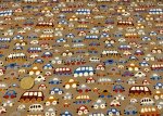 Small Cars fabric for children by Hilco french terry  cars