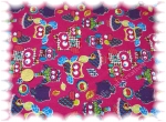 Eulenfamilie Stretch Jersey owls fuchsia     Rest 44 cm reduced!!