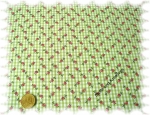 Hilde-Rosenkaro cotton print green,white   Rest 20 cm reduced!!