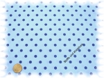 Punktestoff 7 mm  cotton dots light blue, dark blue